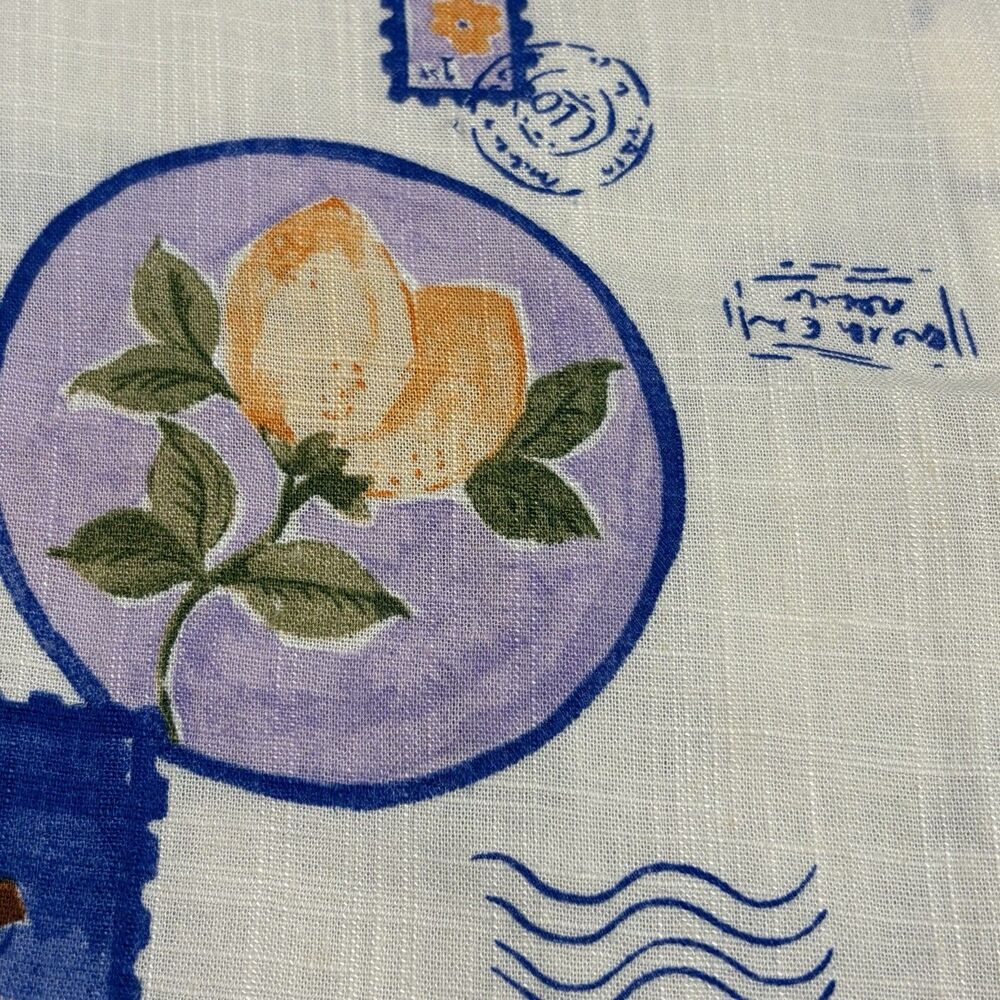 Paper Heart Tropical Stamp Print Camp Shirt Linen Blend‎ Oversized Womens M NWT - Picture 7 of 12